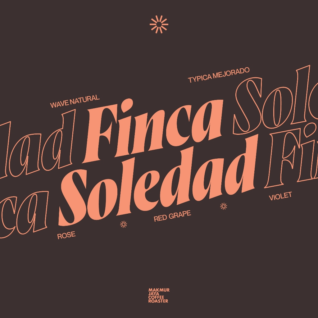 

Makmur Jaya Coffee - Finca Soledad Typica Mejorado | Biji Kopi Wave Natural Processing - Tasting Notes of Red Grapes, Rose, Violet