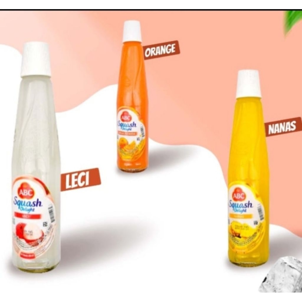 

ABC Sirup Squash Delight 450 ml Rasa Jeruk Florida, Leci, dan Nanas