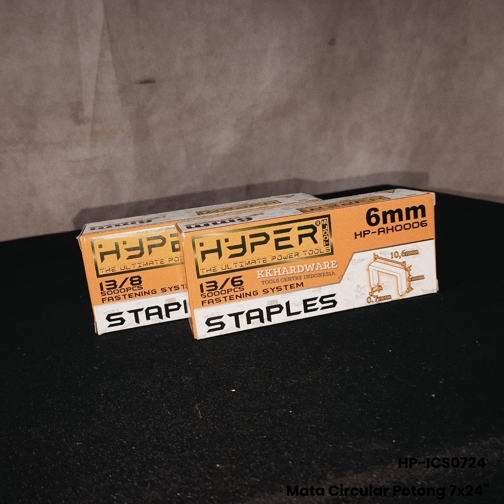 

HYPER 8 MM ISI PAKU REFILL STAPLES NAIL GUN ANAK HECKTER HEKTER 6mm