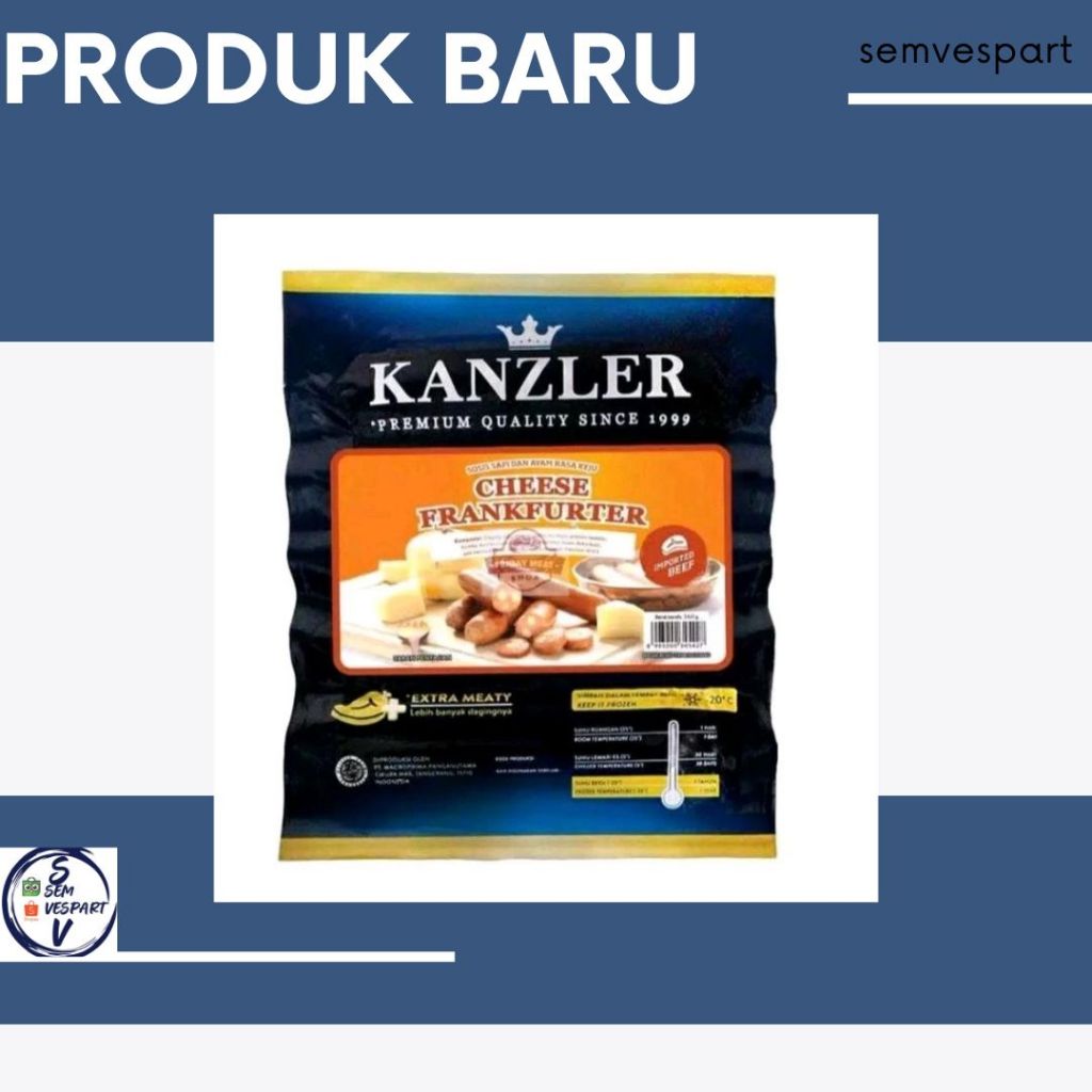 

Kanzler Cheese Frankfurter isi 5pcs
