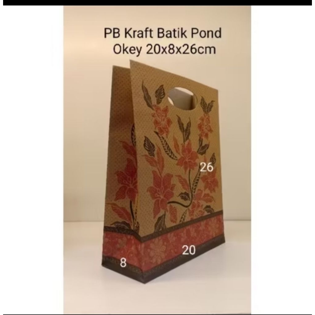 

Paper Bag POND OKEY BATIK( 20 x 8 x 26 )
