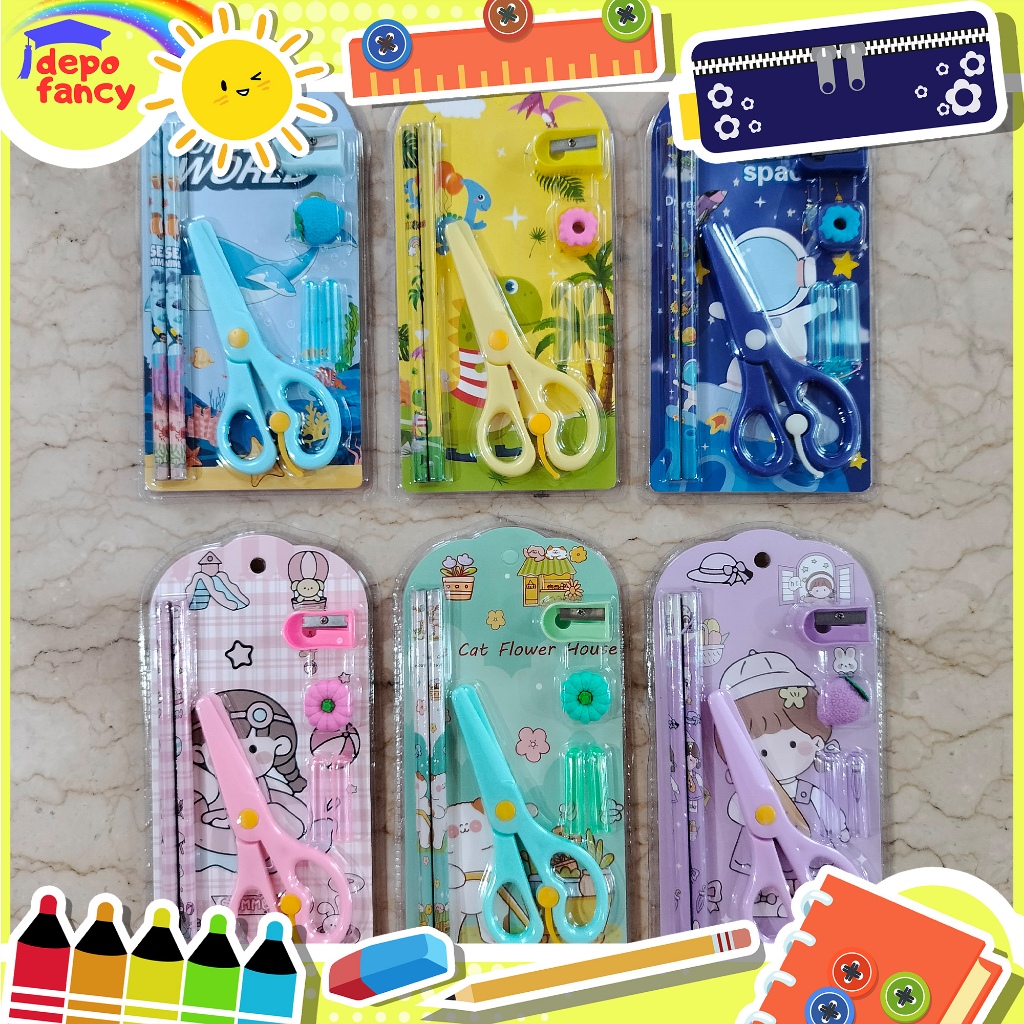 

STUDY SET 8031-1 / ALAT TULIS SET / STATIONERY / PERLENGKAPAN SEKOLAH