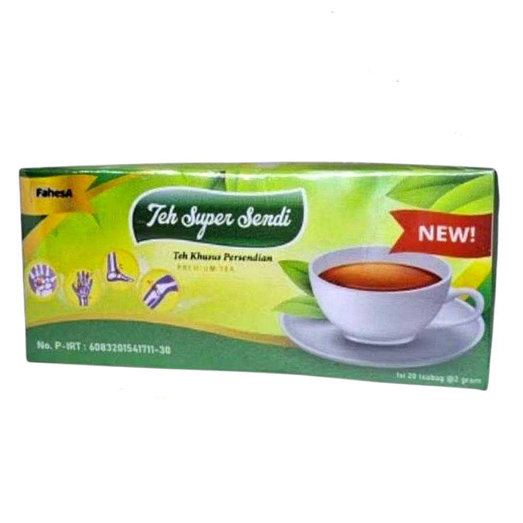 

TEH Celup Super SENDI Isi 20 Tea Bags Herbal Teh Khusus Persendian