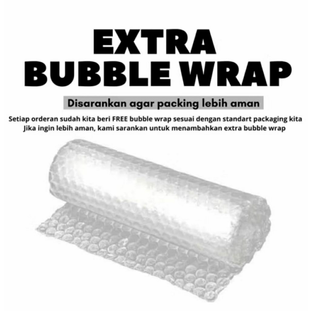 

Bubble wrap untuk pengiriman Regular/cargo supaya lebih aman/safety sampai ketujuan.