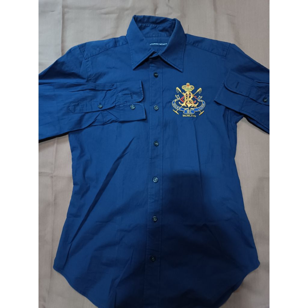 Kemeja Ralph Lauren navy (preloved)