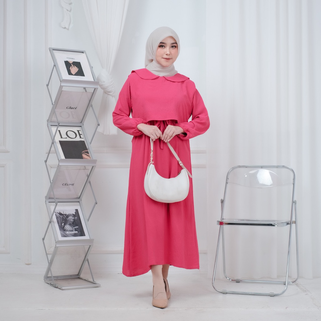 GAMIS MIDI DRESS CRINCLE AIRFLOW BLAZER BLASER KEKINIAN MODERN BELINA