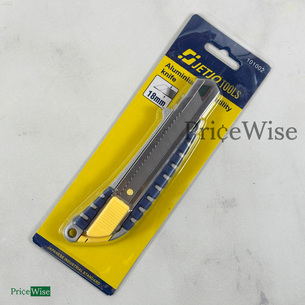

Cutter 18 mm Jetjo 101002 / Aluminium Case Utility Knife / Pisau Gunting / Kater 18 mm