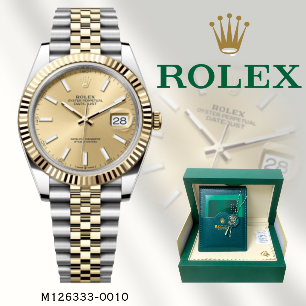 COD dan 100% Asli INCLUDE BOX Jam Tangan Rolex ORIGINAL 100% Seri Datejust Pria m126333-0010 Jam Tan