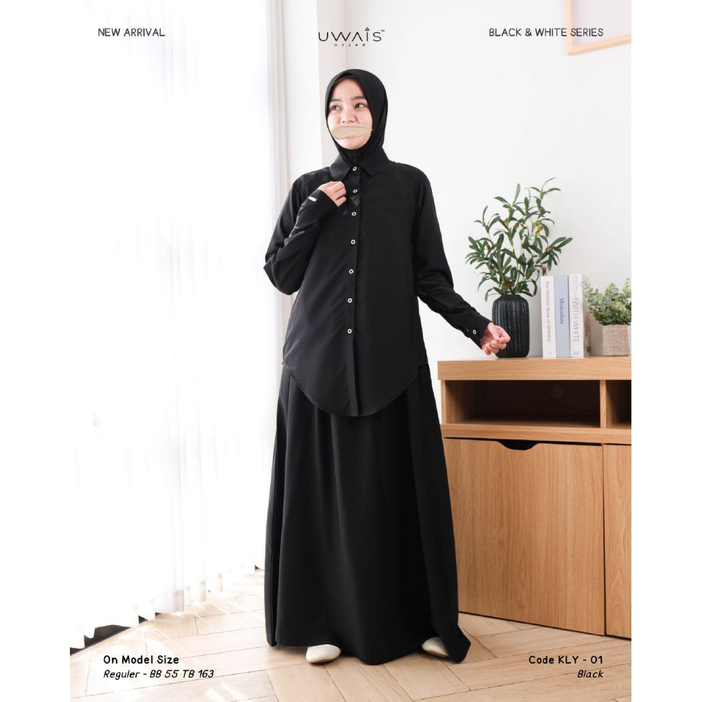 ab KALYA ONE SET BY UWAIS edisi Black N White