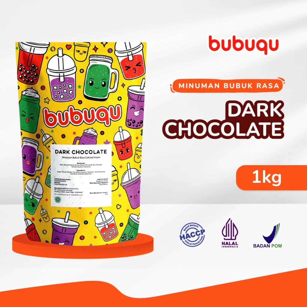 

Bubuqu Minuman Bubuk rasa Dark Choco Premium