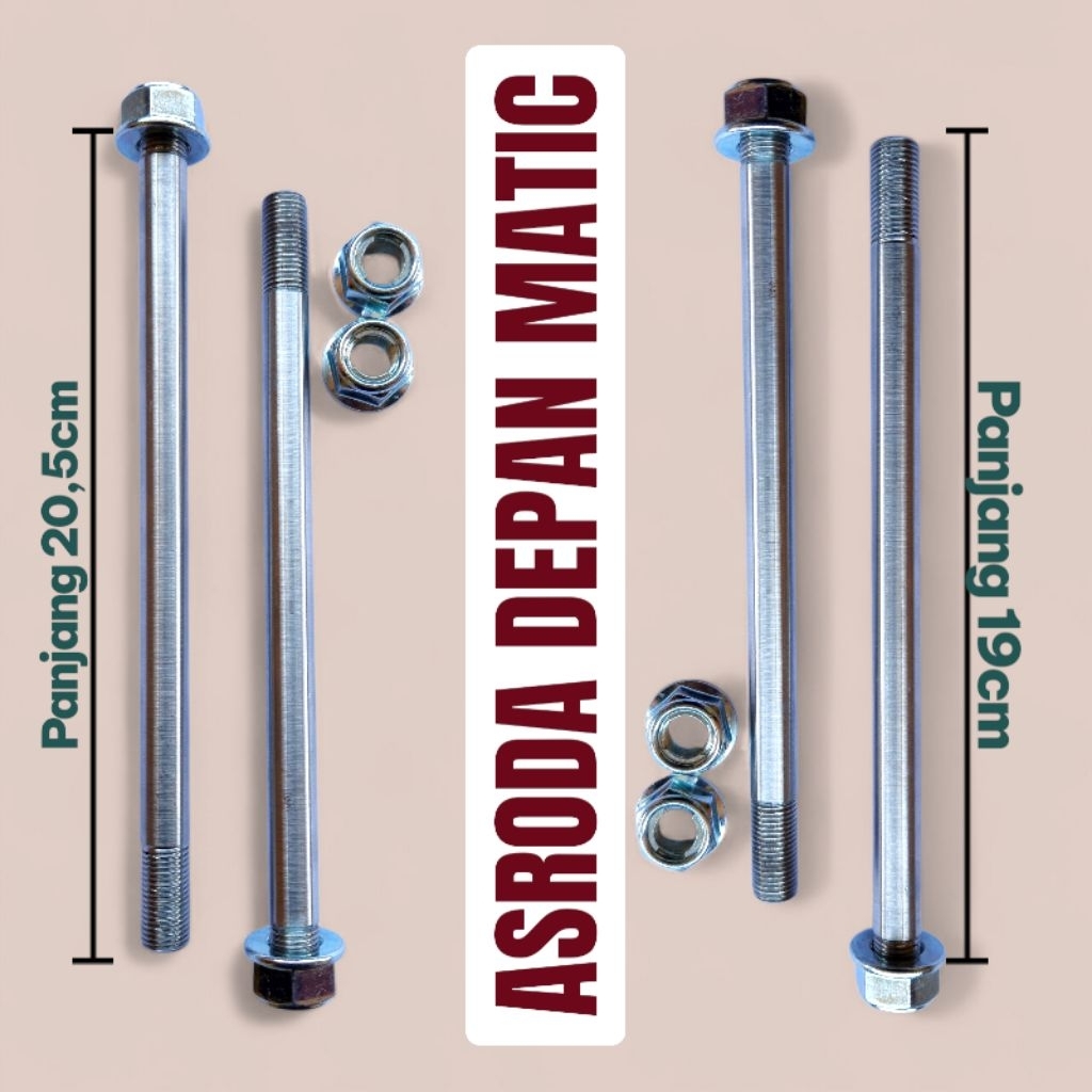 As depan Beat Scoopy Vario, As roda depan matic original Honda, As roda depan motor matic Honda ori