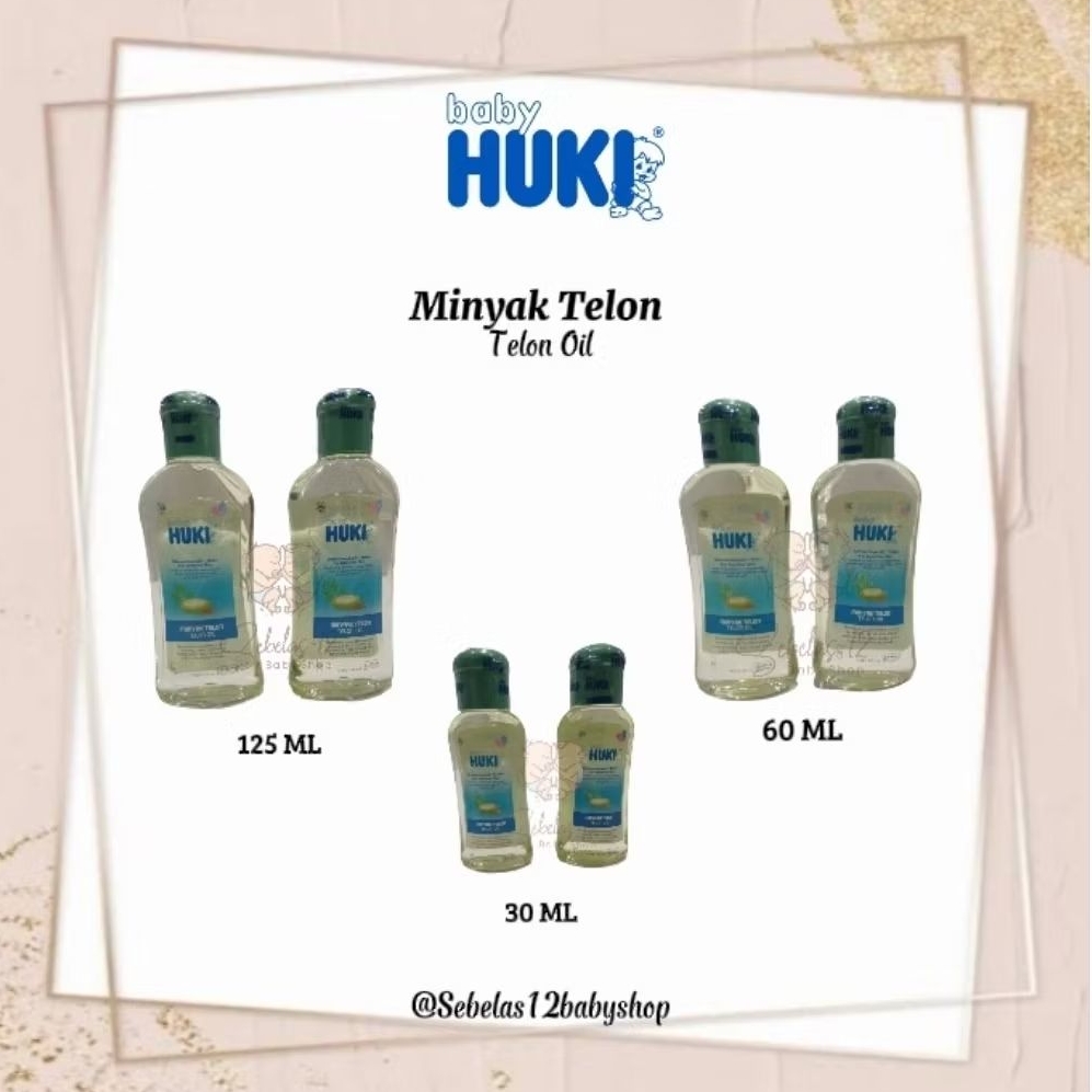 HUKI Minyak Telon 125ml // Huki Minyak Telon 60ml // Huki Minyak Telon 30ml // Huki Baby Telon Oil /