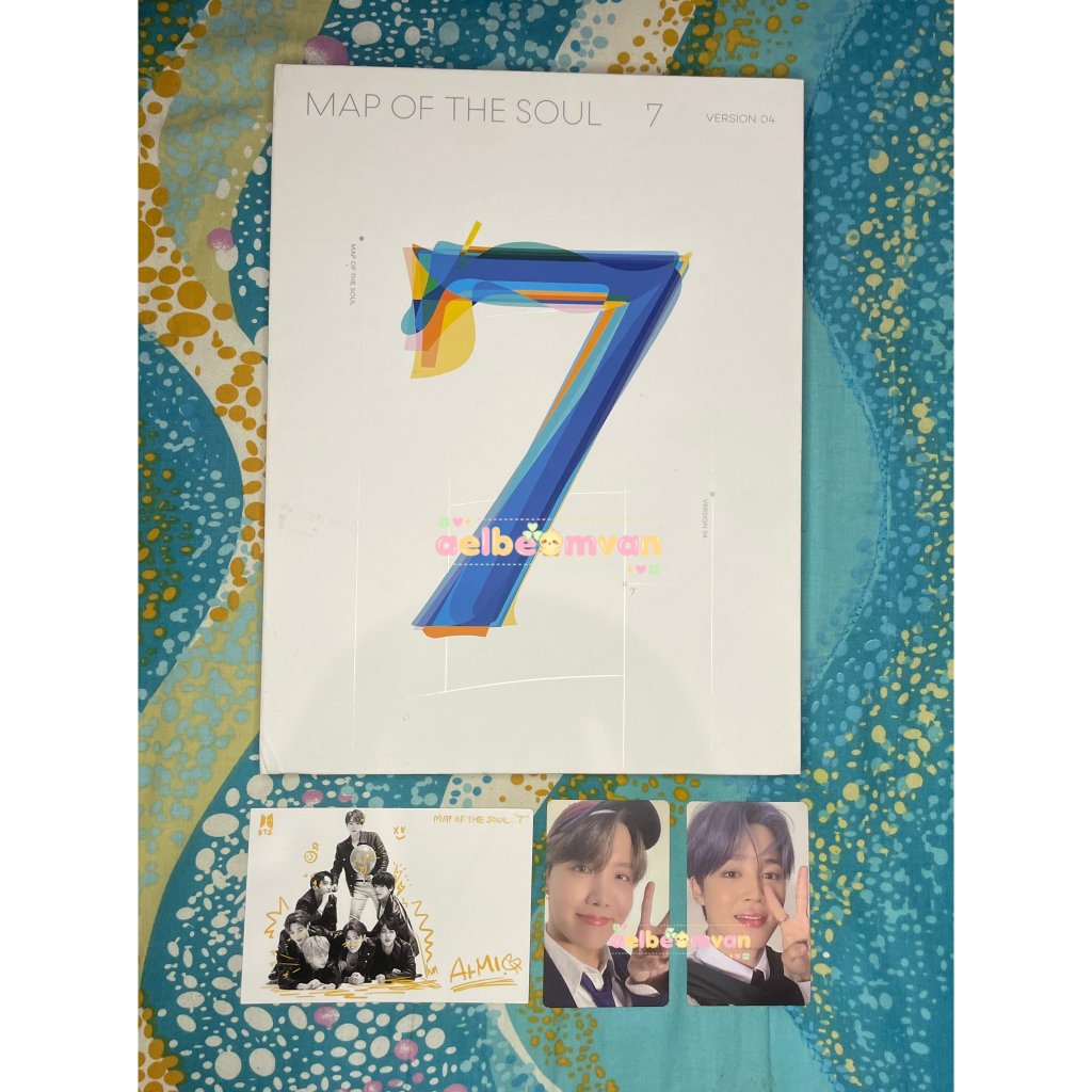 READY STOCK bts album map of the soul 7 mots7 photocard ver. 4 set jimin jhope