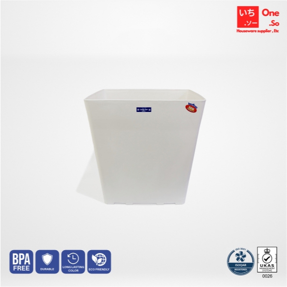 POT PLASTIK MINIMALIS / POT SEGI / POT BUNGA MINIMALIS JAPAN WARNA PUTIH HITAM - Oneso.id