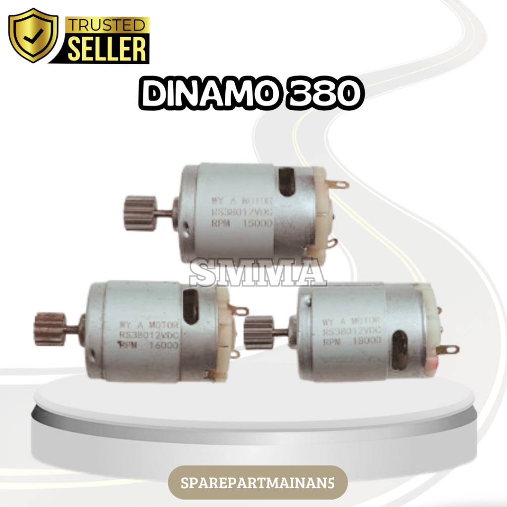 SMA5 || Dinamo Stir Setir 380 kecil 6V , 12V dan 24V