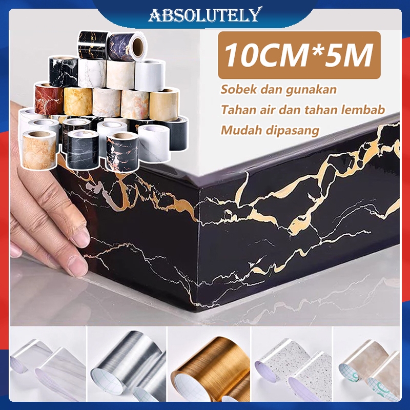 Wallpaper Sticker Border List Tembok Sticker Keramik Border Strip Stiker Dekorasi Lantai Keramik Bin