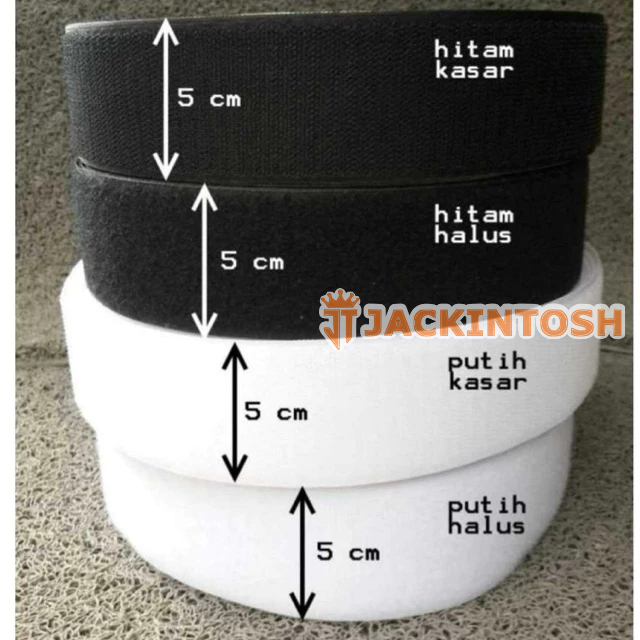 

TERBARU! Perekat / Magic Tape Velcro Ukuran 2 Inch 5 Cm Isi 20 Yards Premium