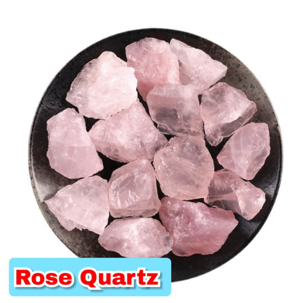 bahan batu akik ROSE QUARTZ (kecubung mawar) rough.04
