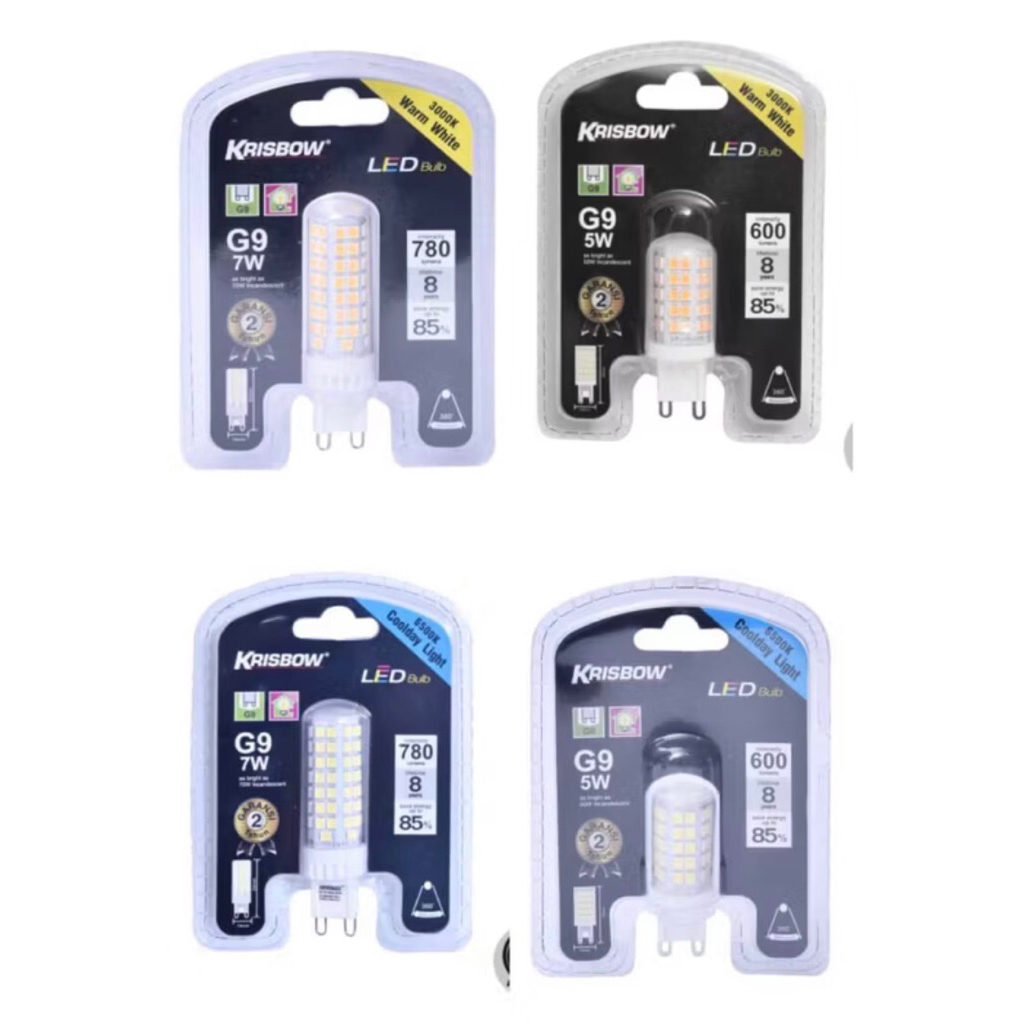 KRISBOW BOHLAM LAMPU LED G9 5 & 7 WATT/ACE KRISBOW BULB LED G9/ACE LAMPU LED BERGARANDI/ACE LAMPU BO