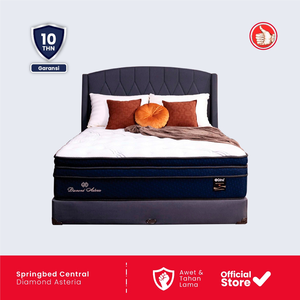 JEMPOL FURNITURE || KASUR SPRINGBED CENTRAL DIAMOND ASTERIA KASUR SAJA