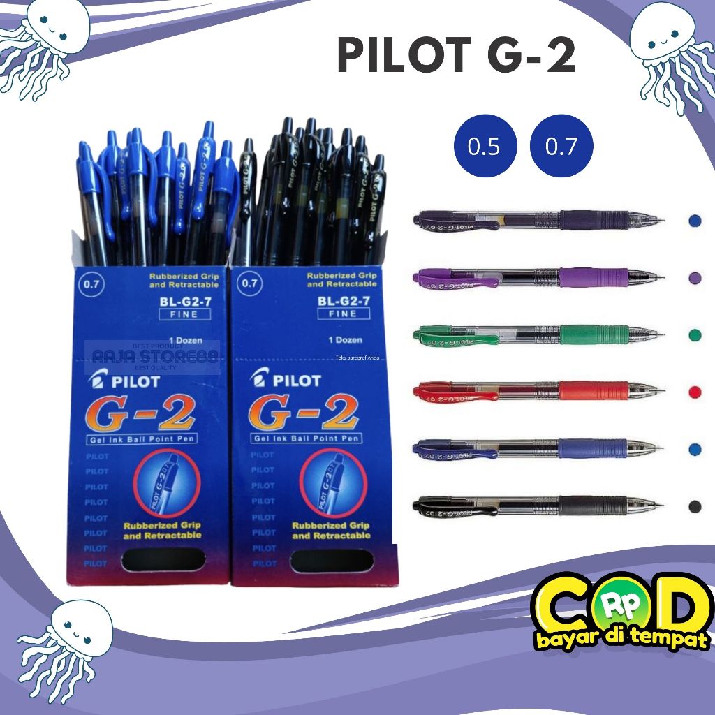 

Bolpen Gel PILOT G2 / BL G2 - 05/07 ( PILOT G2 )