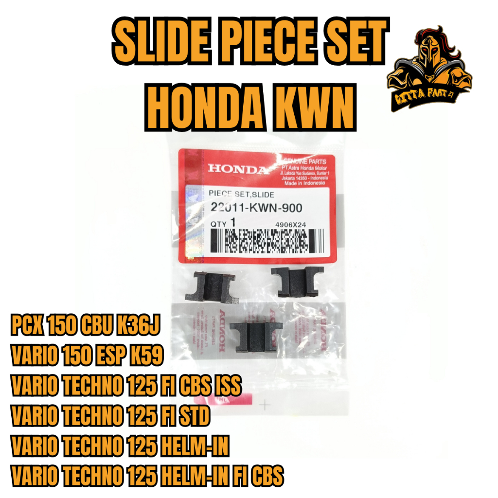 ASLI ORIGINAL SLIDE PIECE SET HONDA AHM KWN PCX 150 VARIO 150  VARIO TECHNO 125