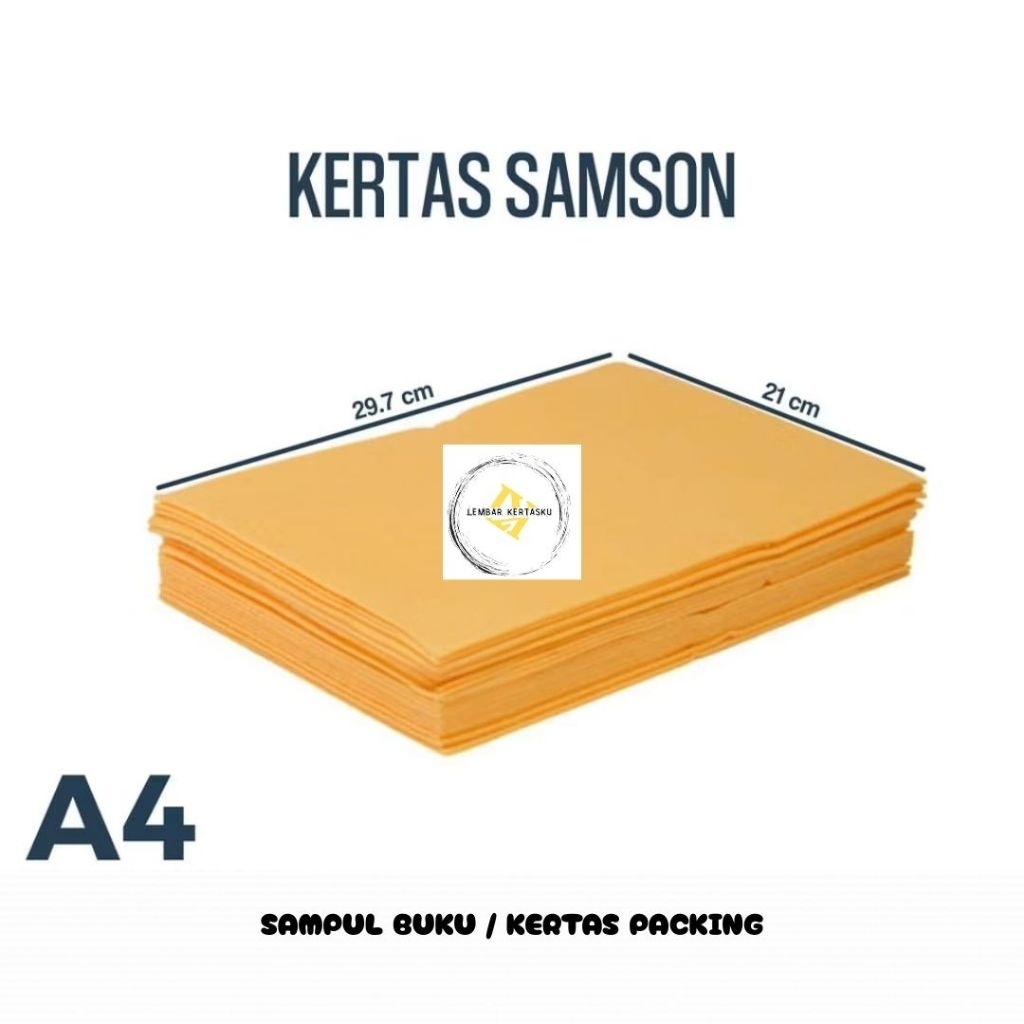 

Kertas Samson A4 isi 100 lembar / Kertas Samson A4 / Kertas Samson Coklat A4
