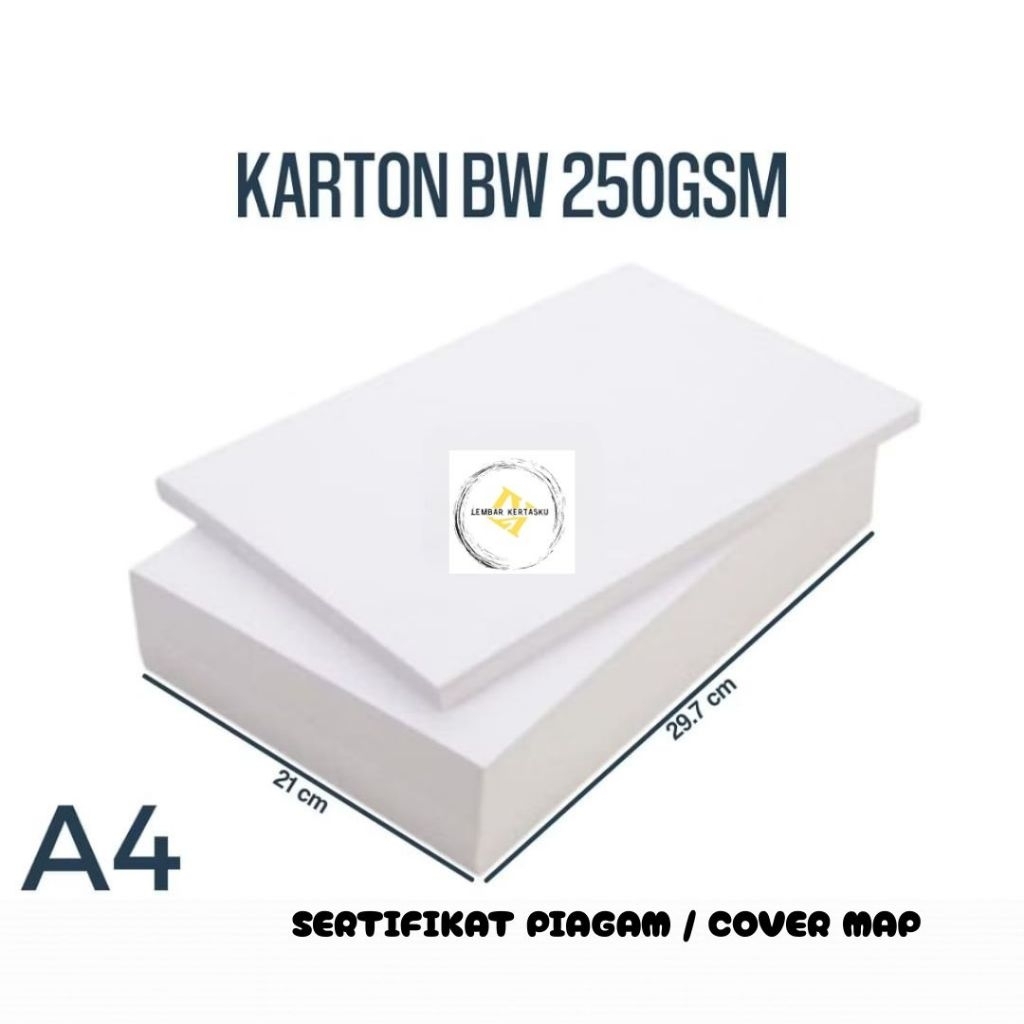 

Kertas BW 250gsm A4 isi 30 lembar / Kertas Karton BW
