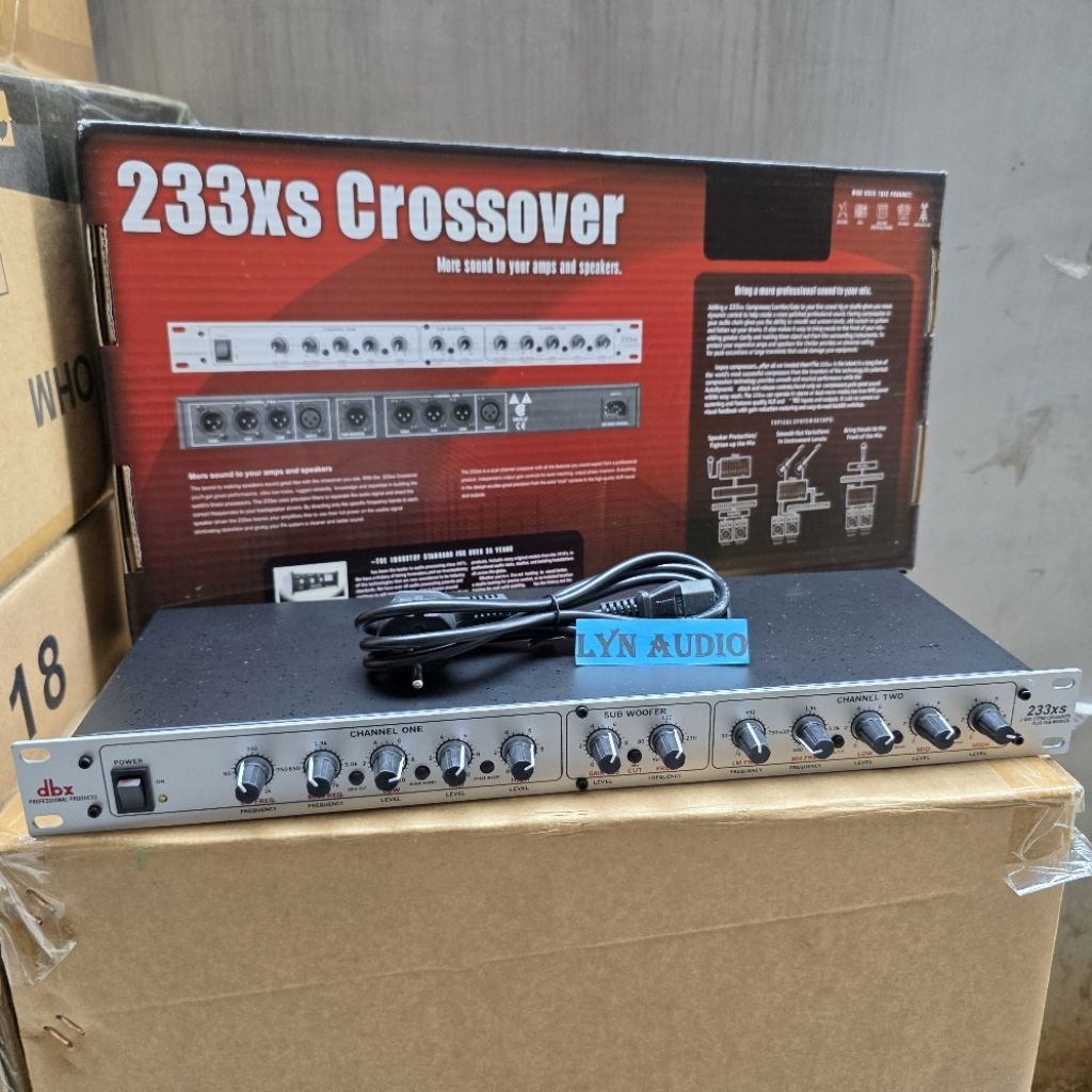 CROSSOVER AKTIF DBX 233XS PLUS SUBWOOFER OUTPUT 233 XS COMPONENT MACRO