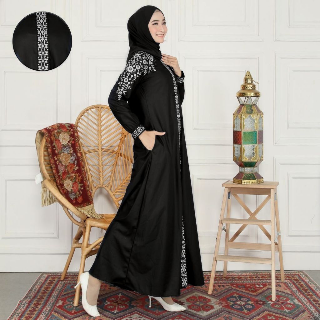 Khanza's - Gamis Madina Renata Terbaru Bordir / Gamis Bordir /Gamis Toyobo Bordir / Terbaru Gamis Ma