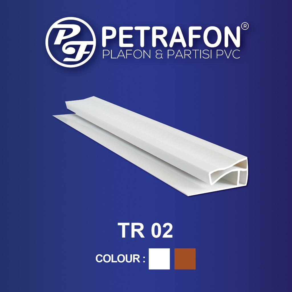 Lis Plafon PVC Type TR 02 - Lis Ujung Pvc / LIST PROFIL
