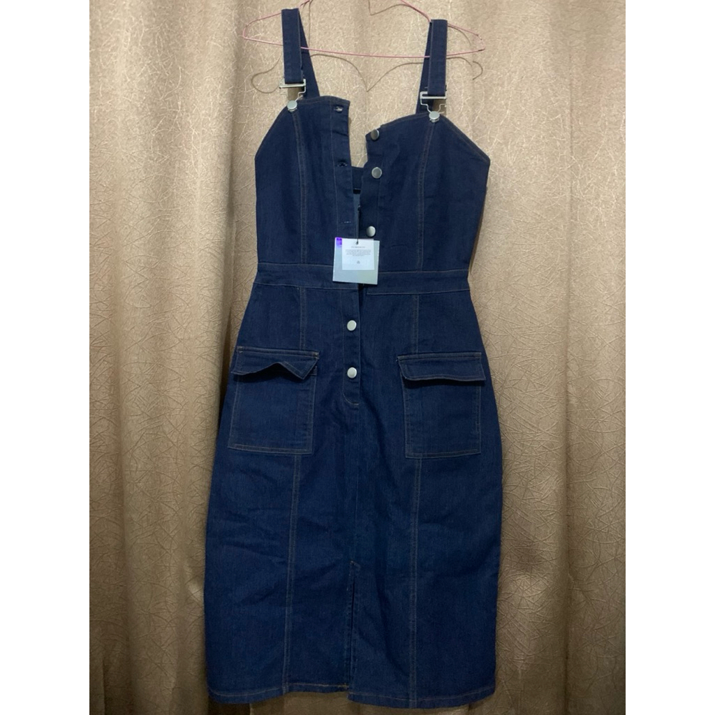 overall denim dress