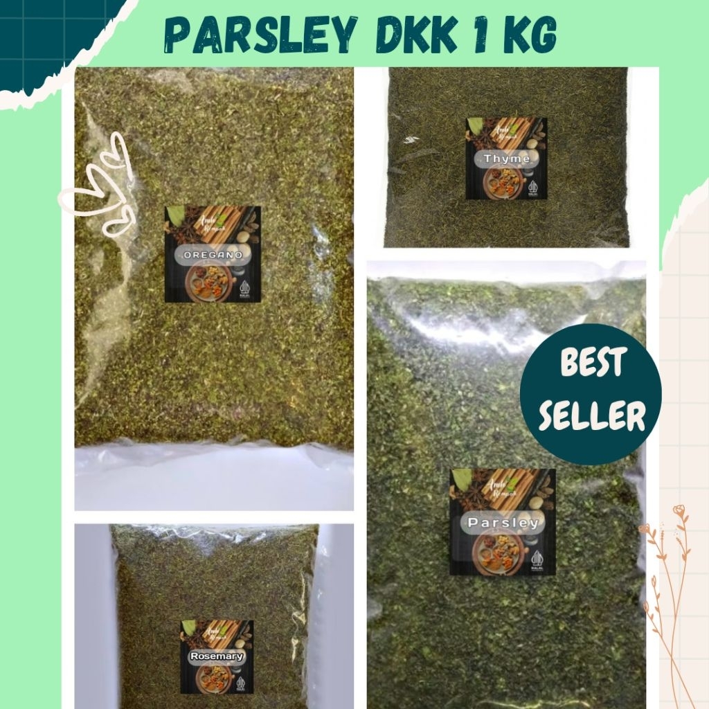 

Oregano, Parsley, Rosemary, Basil [GRADE A] Kemasan 1KG