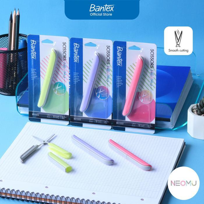 

Bantex Gunting Mini Saku Portable / Office Scissor Pisau Tajam Anti Karat Ujung Tumpul 118 mm