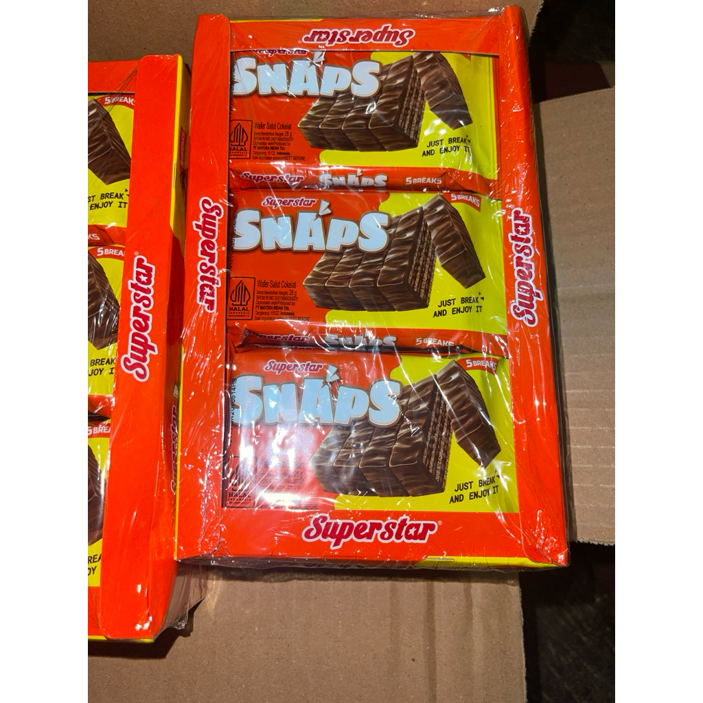 

Superstar Snaps Wafer Salut Cokelat 12pcs