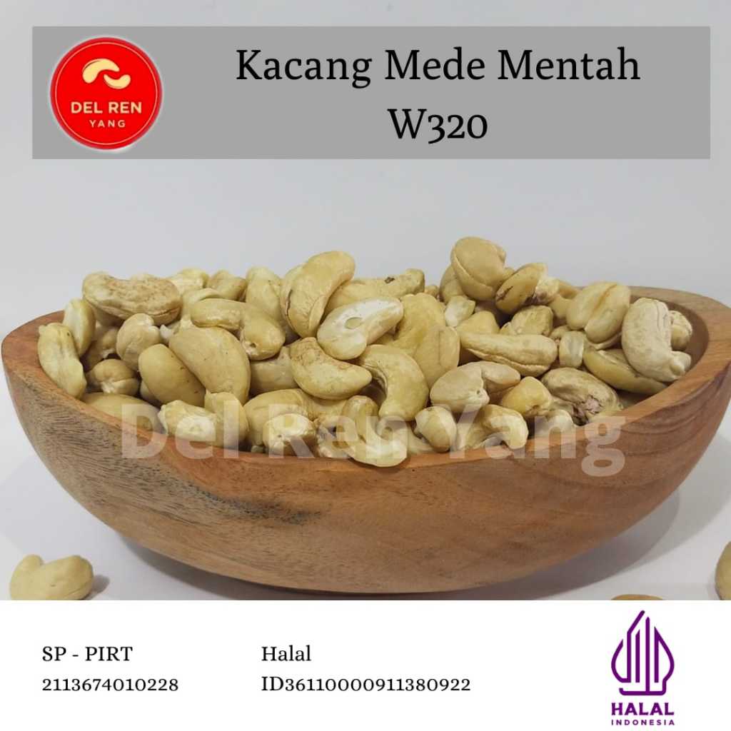 

Kacang Mede Mentah Utuh Super W320 - 100kg