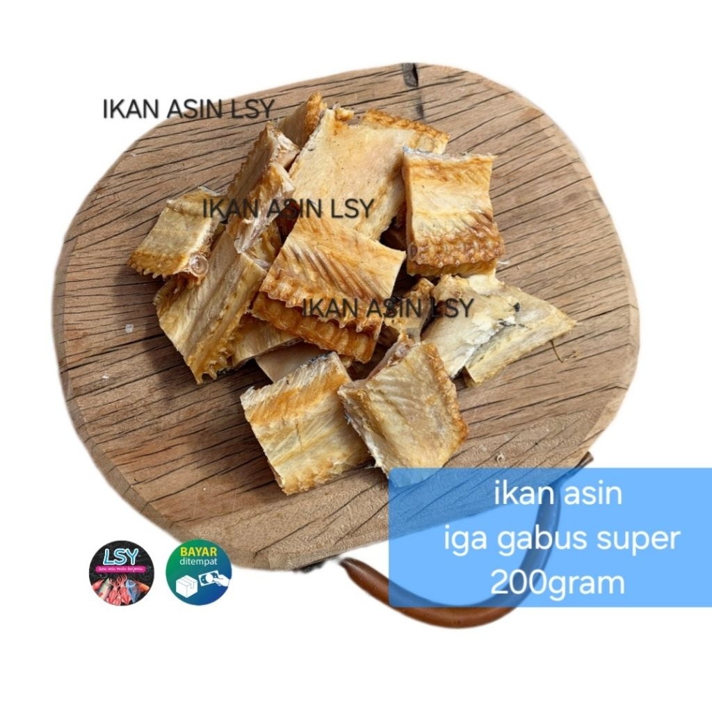 

ikan asin tulang iga gabus potong 200gram