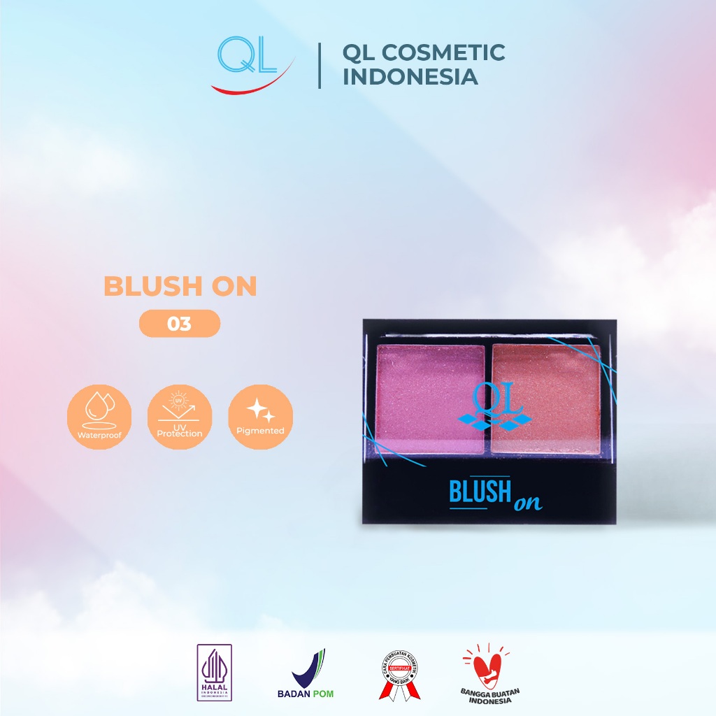 Ql Cosmetic Blush On 03 - 10 gr