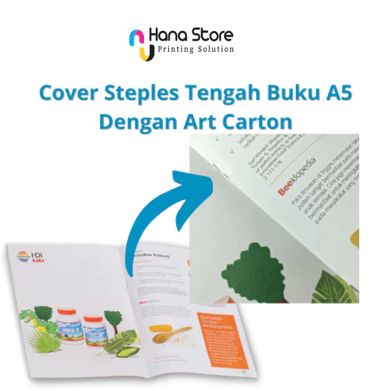 

Steples Buku A5 Dengan Art Carton / Finishing