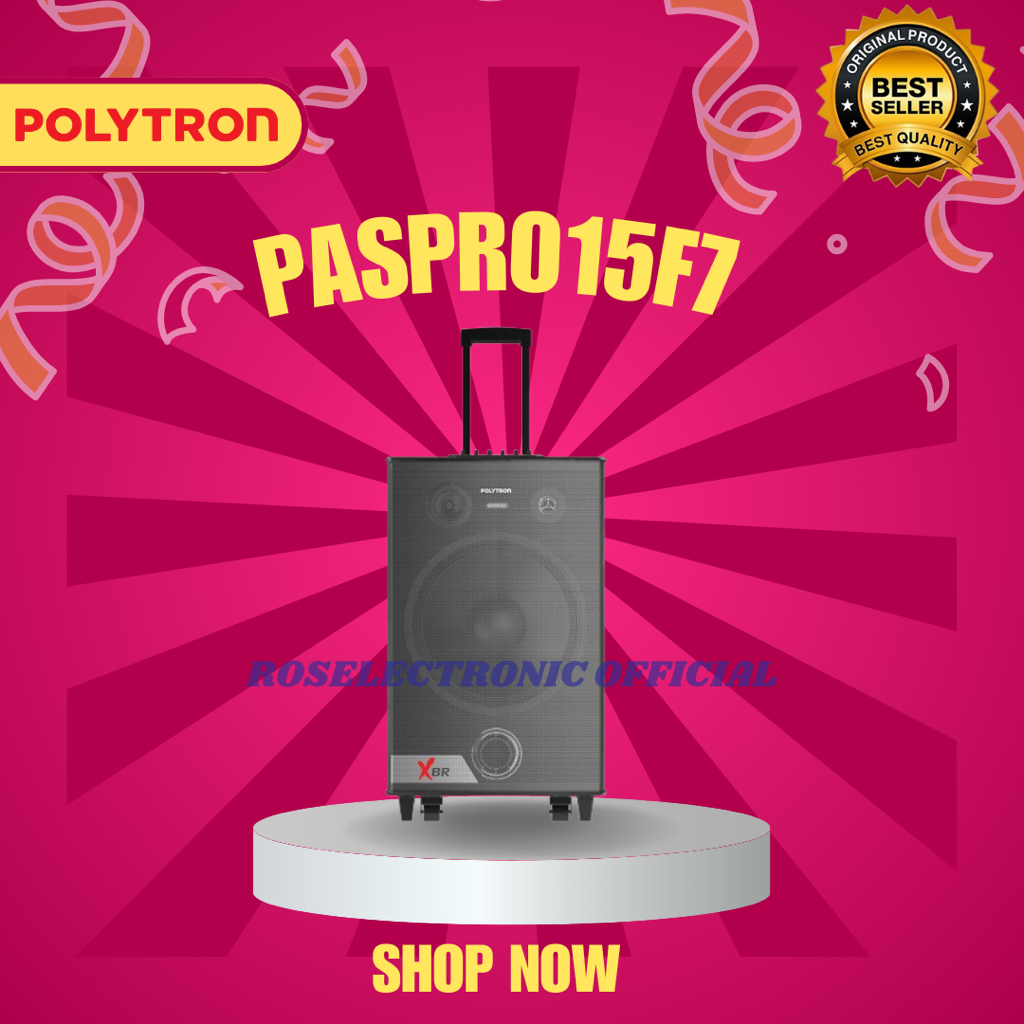 POLYTRON Professional Speaker Portable Bluetooth Karaoke PASPRO15F7/PASPRO15F7/ORIGINAL/BERGARANSI