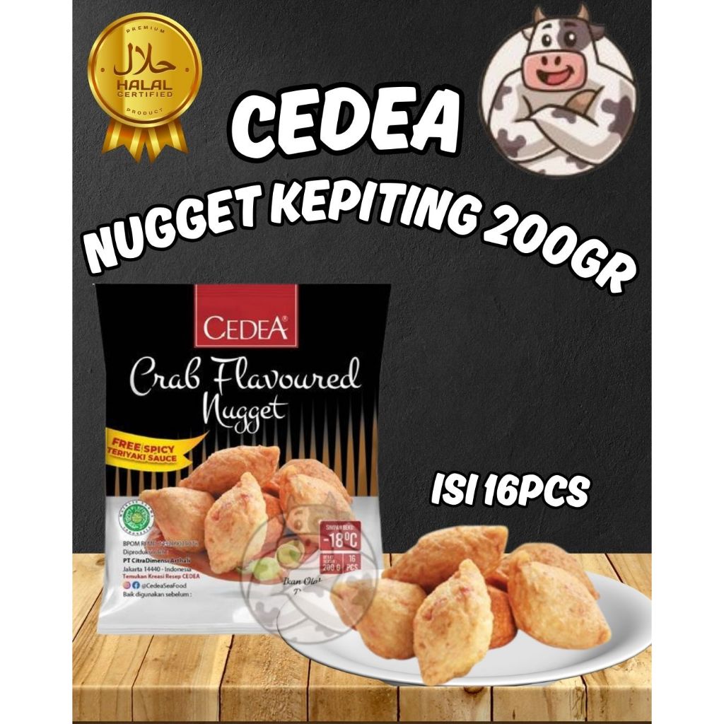 

CEDEA CRAB NUGGET/ NUGGET KEPITING 200GR ISI 16PCS FREE SAUS SPICY TERIYAKI