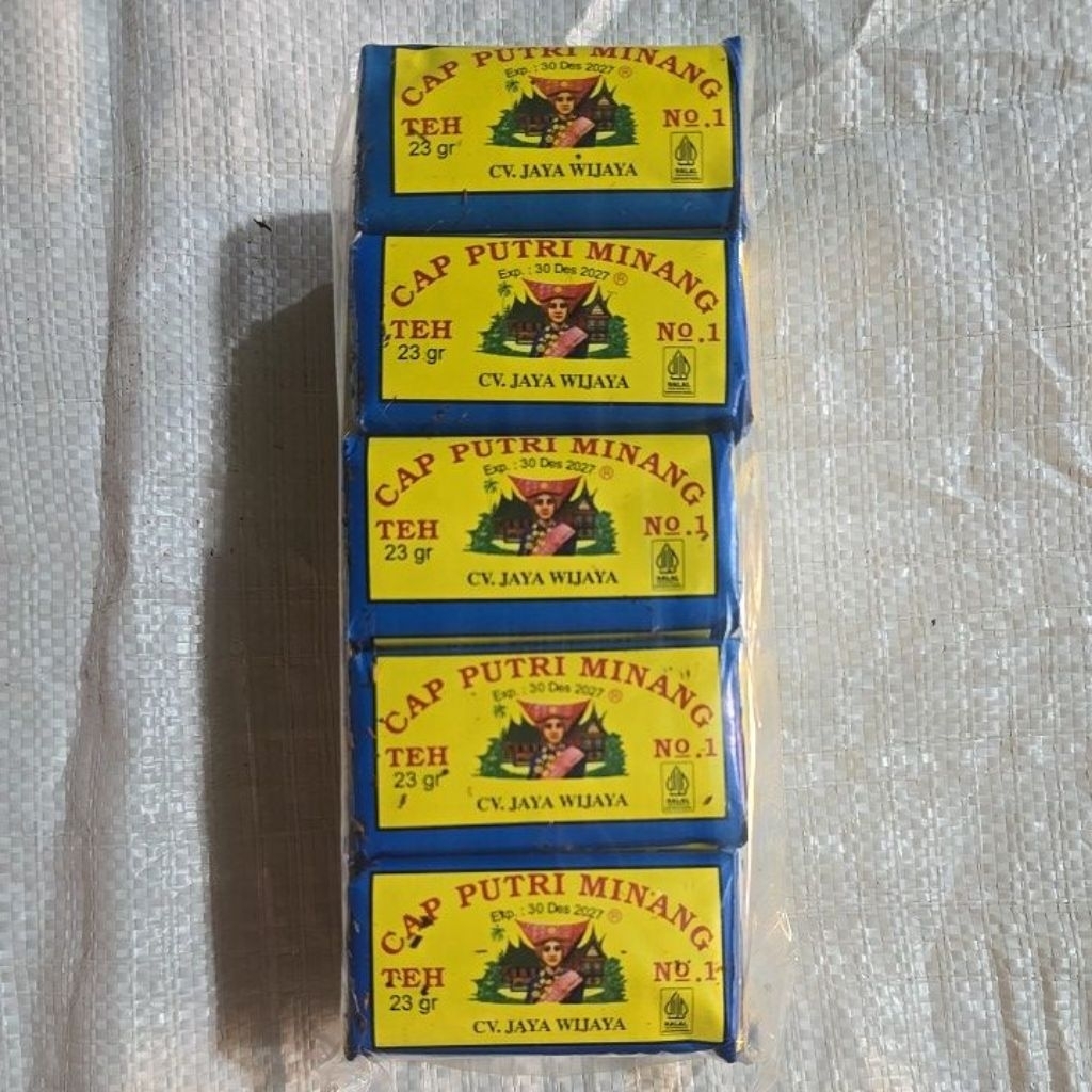 

Teh cap putri minang asli 1 slop isi 10 x 23g ( SLOP )