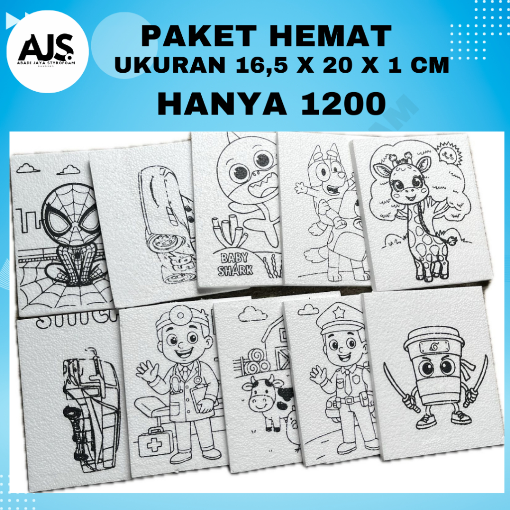 

Styrofoam Lukis Anak | Styrofoam Mini | Painting Kit | Grosir Styrofoam Mewarnai