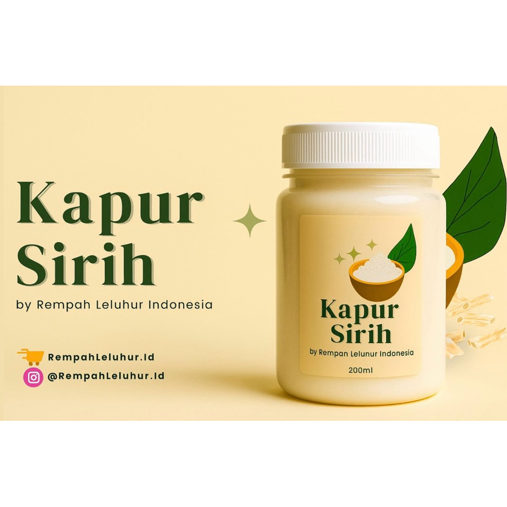 

Kapur Sirih Pasta Premium Grade A Bagus by Rempah Leluhur Indonesia Asli Banyak Manfaat Tradisional Bagus