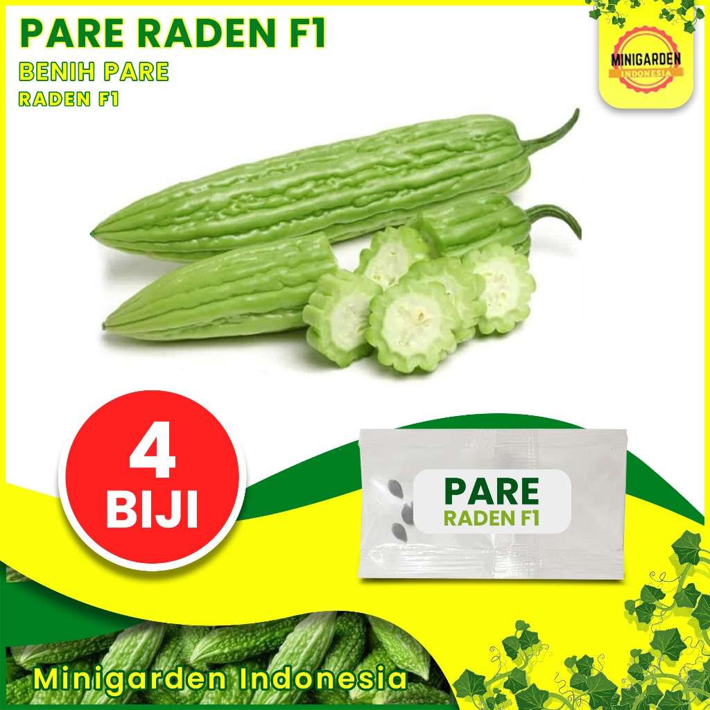 4 Benih Pare Raden F1 bibit pertanian tanaman sayur sayuran paria