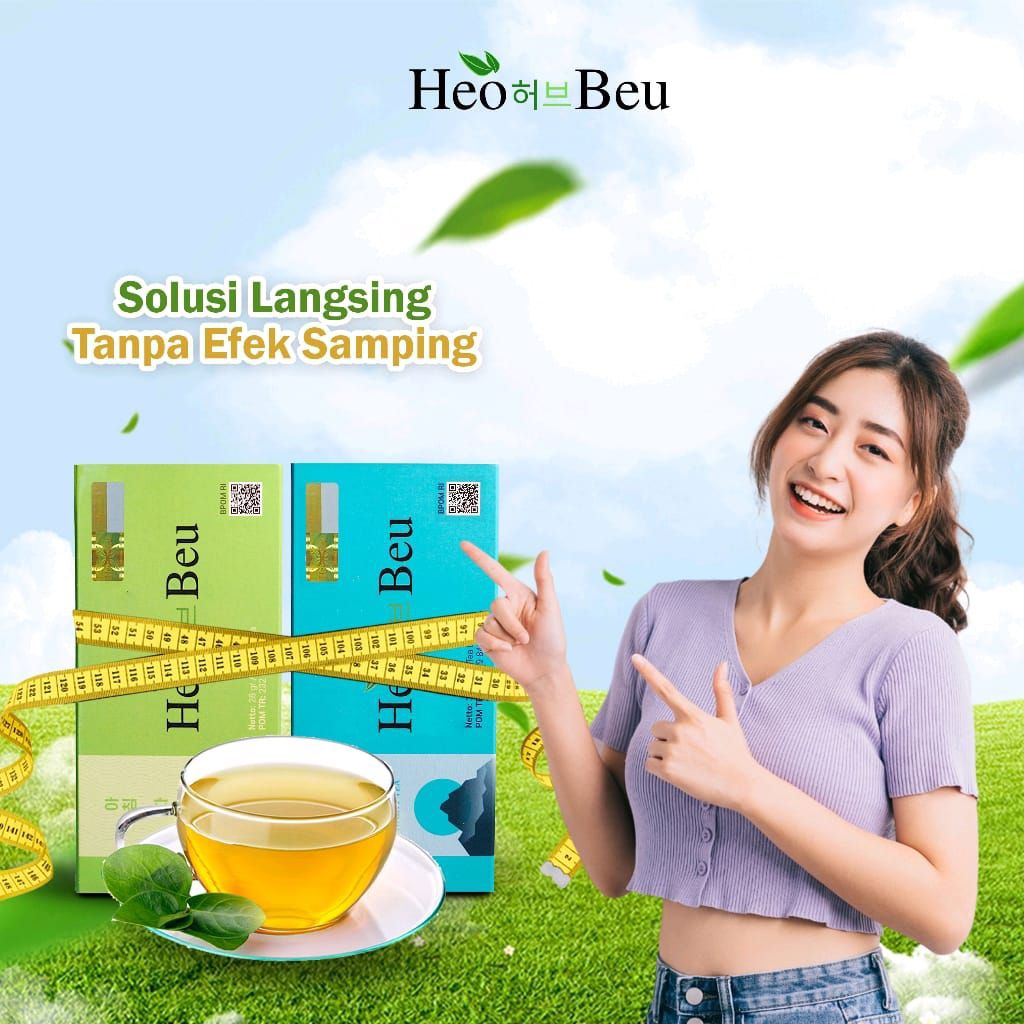 KEMASAN BARU HEO BEU SLIMMING TEA - TEH HEOBEU KOREA | ORIGINAL HEO BEO SLIMING TEA BPOM ORIGINAL 10