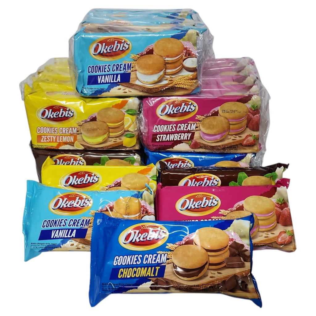 

Okebis Cookies Cream PACK - Netto 180 gr x 5 bks