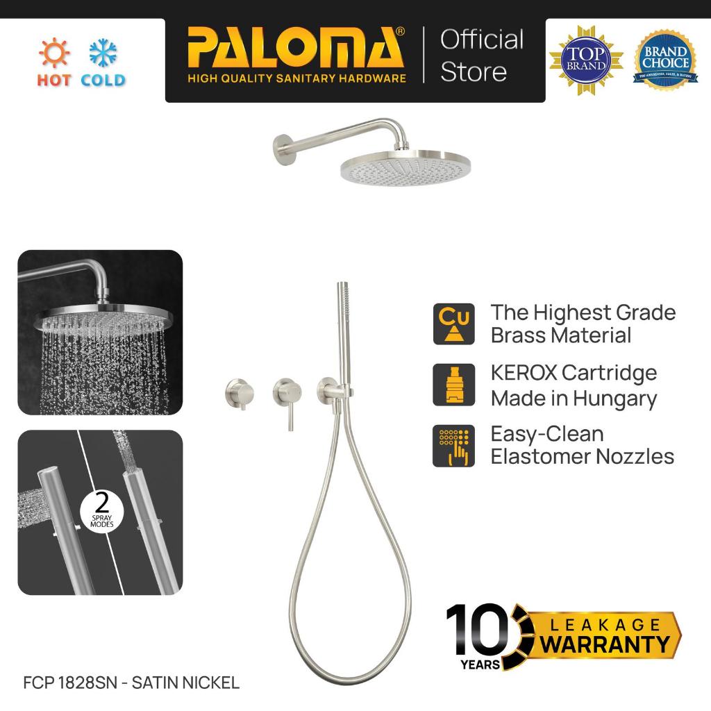 PALOMA FCP 1828SN Shower Tanam Set Concealed Keran Mandi Kran Air Panas Dingin Dinding Wall Faucet S