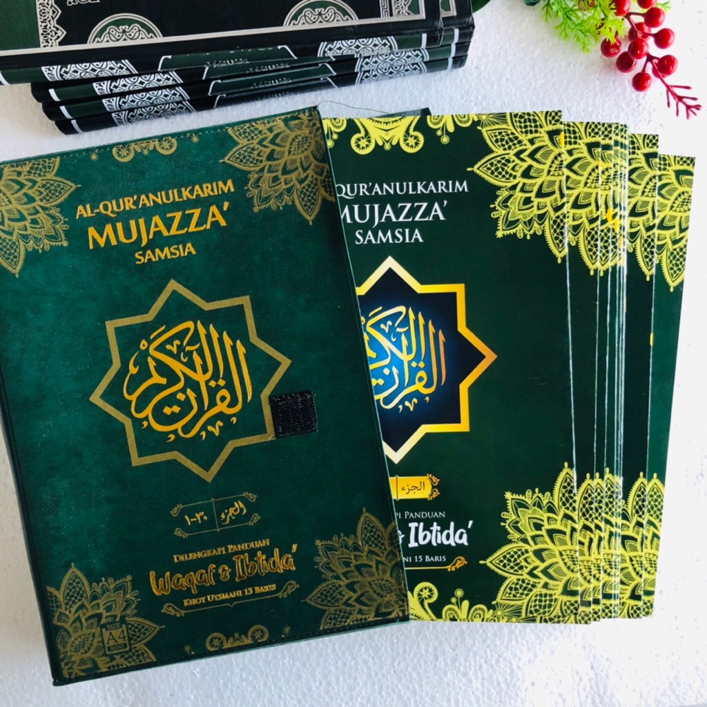 Al Quran Per juz / Al Quran Jumbo / Al Qur'an PerJuz A4 Mujazza' Samsia Usmani  Al Quran Per juz / A