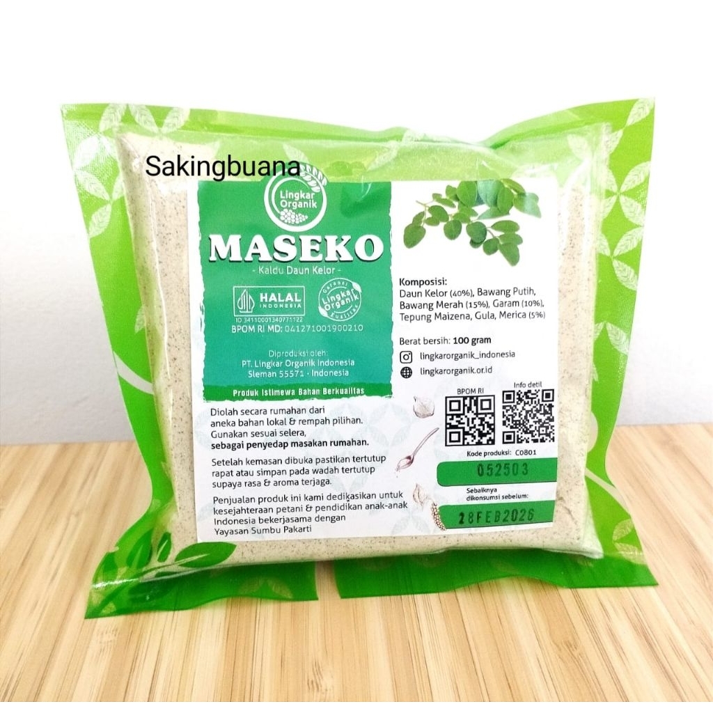 

Maseko Kaldu Daun Kelor 100gr - Lingkar Organik